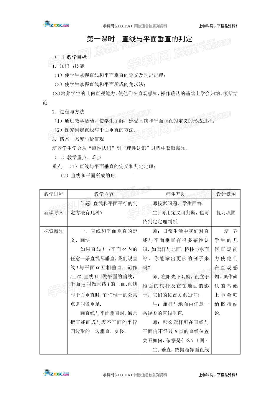 直线与平面垂直的判定_第1页