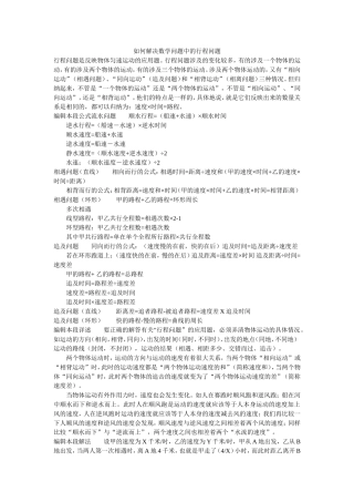 如何解决数学问题中的行程问题