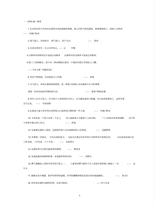 最新高考话题素材