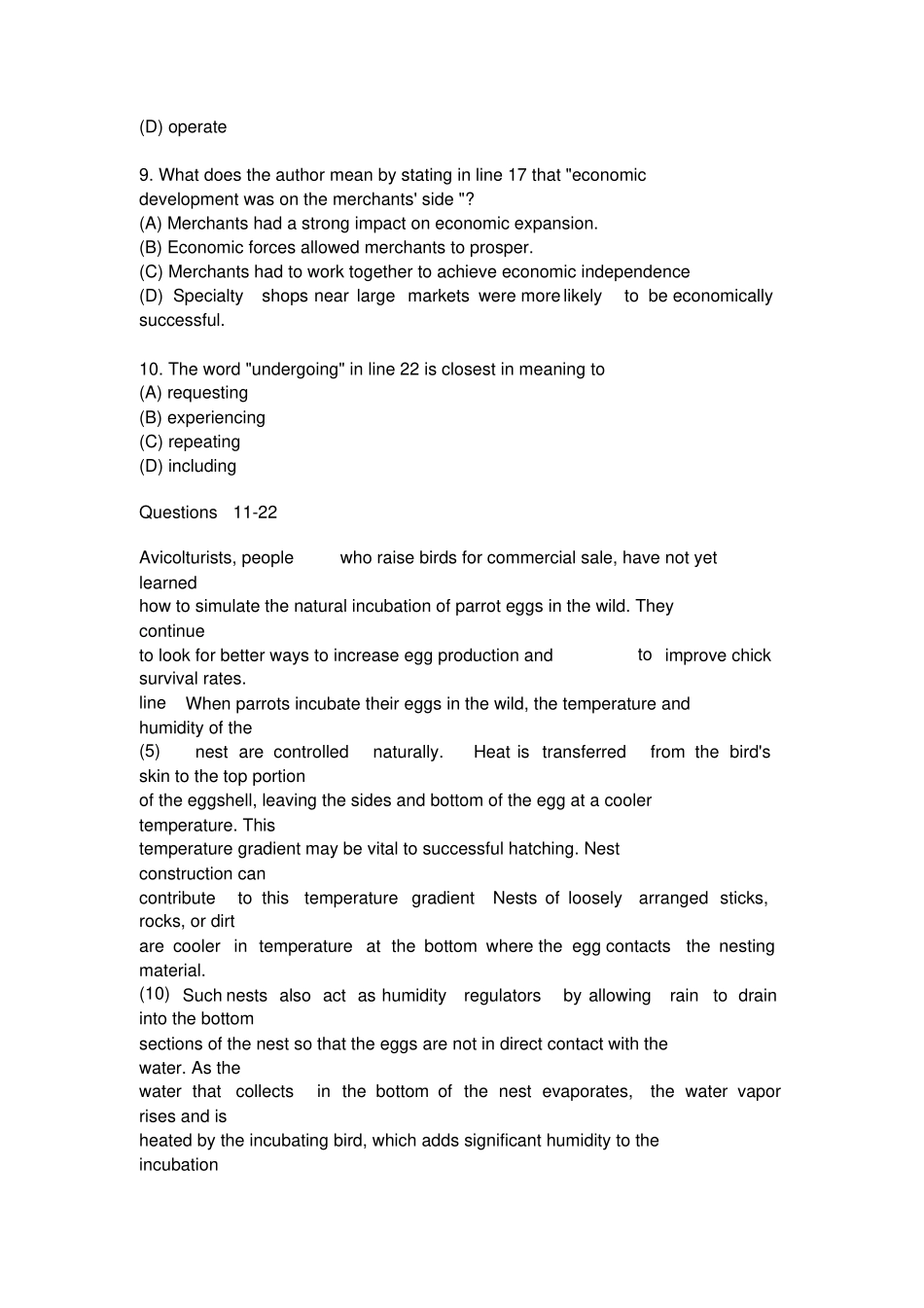 月份托福阅读真题及答案_第3页