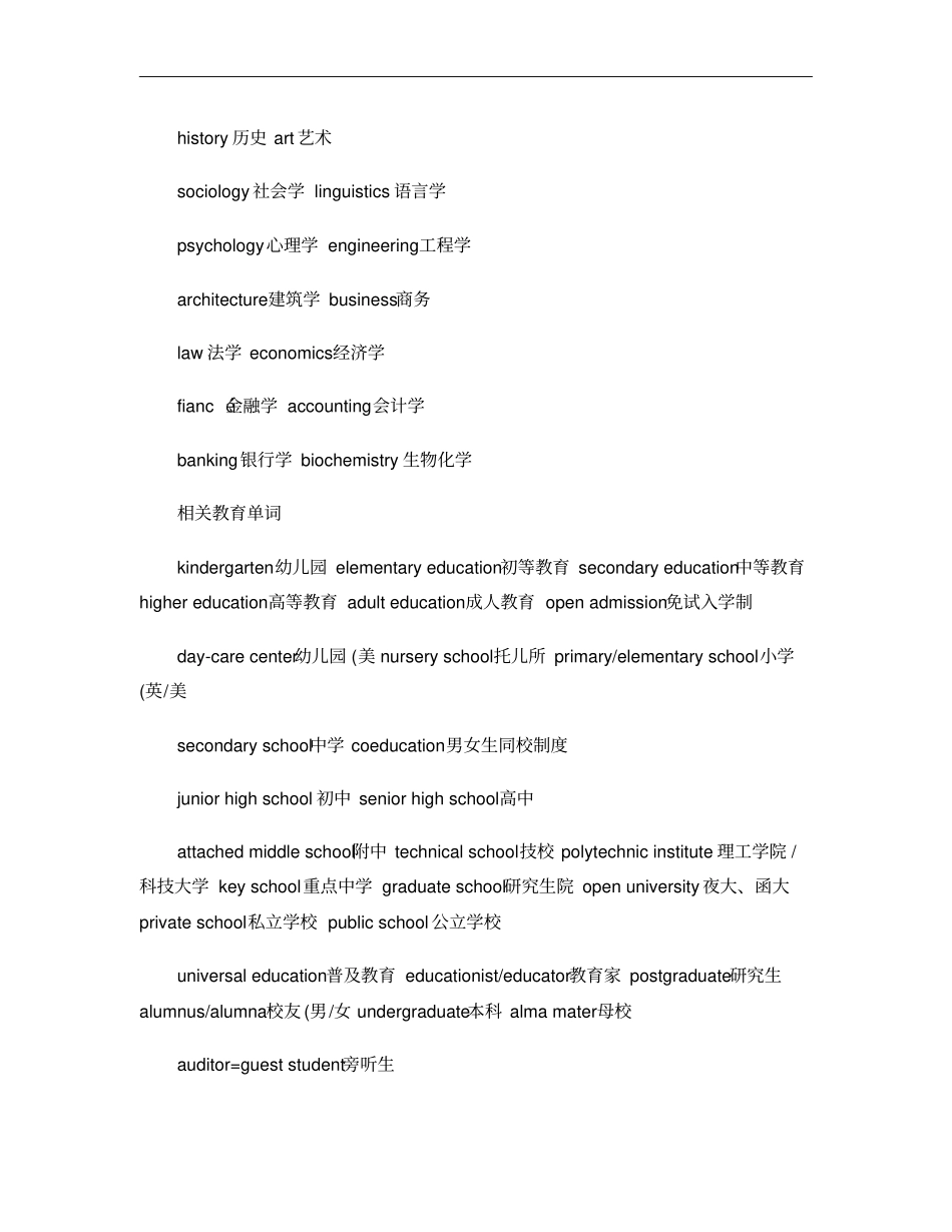 有关文化教育的英语词汇_第2页