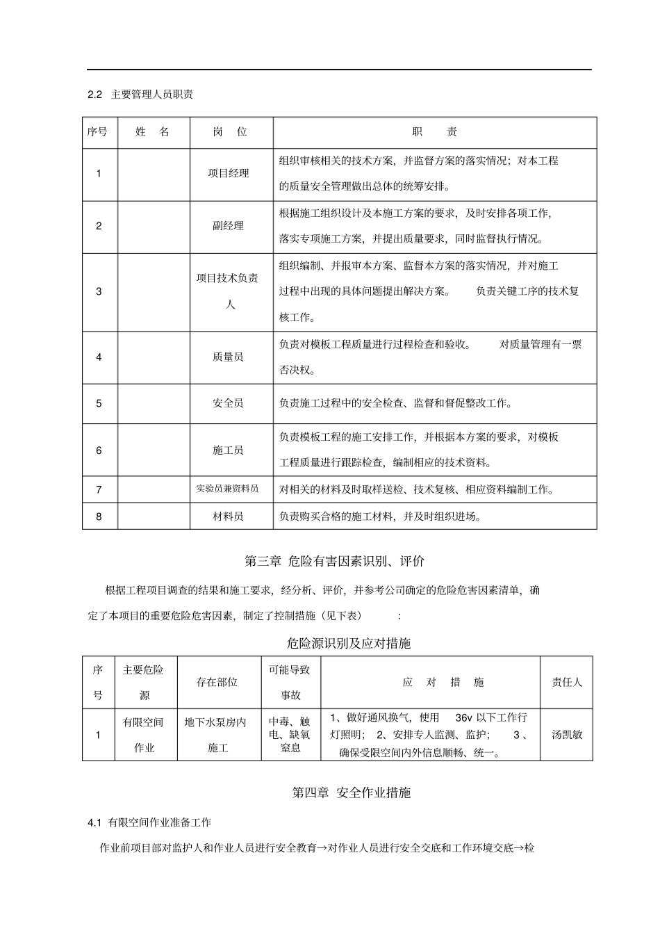 有限空间作业专项施工方案_第3页