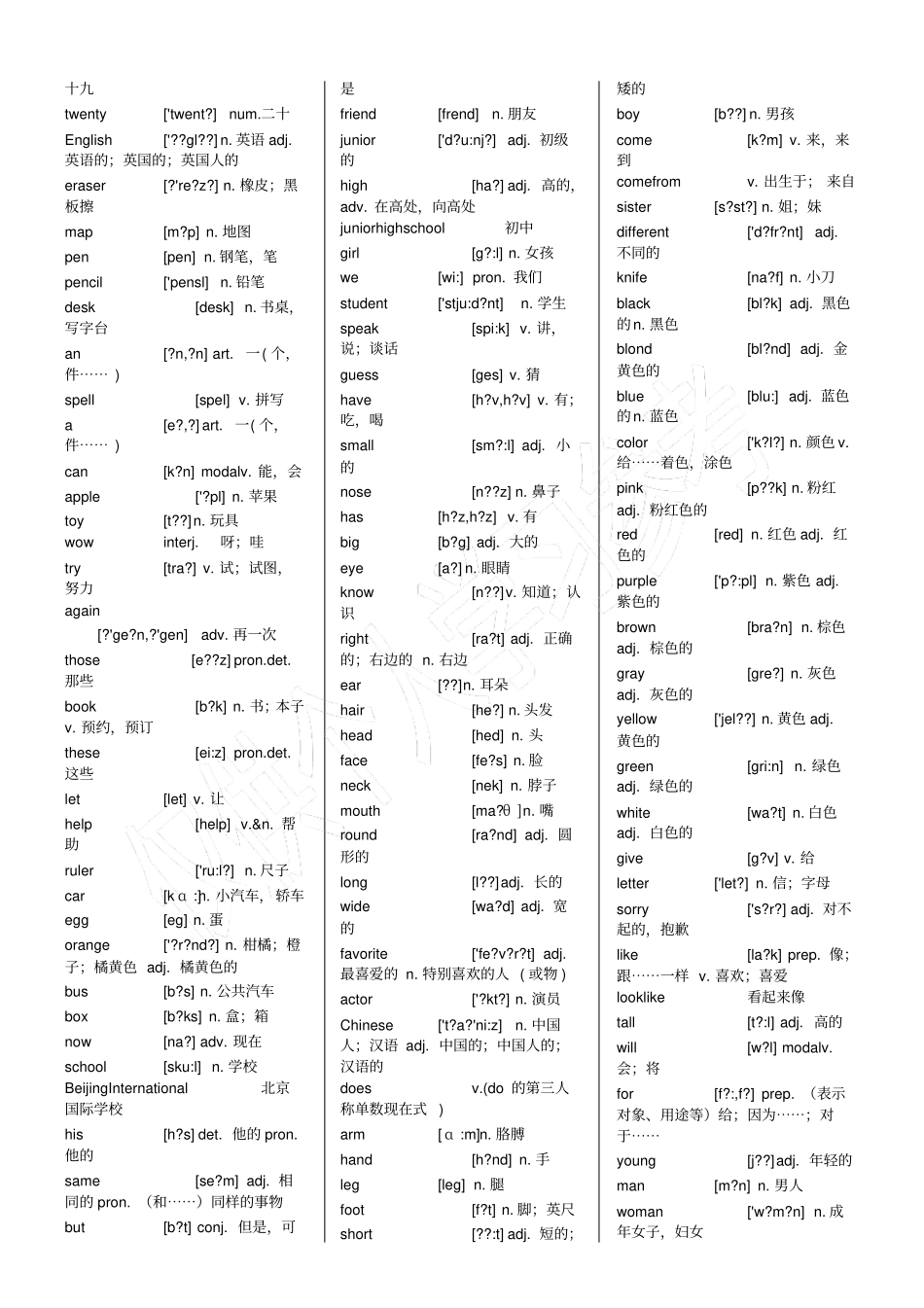 有音标的仁爱版初中英语单词一本通_第2页