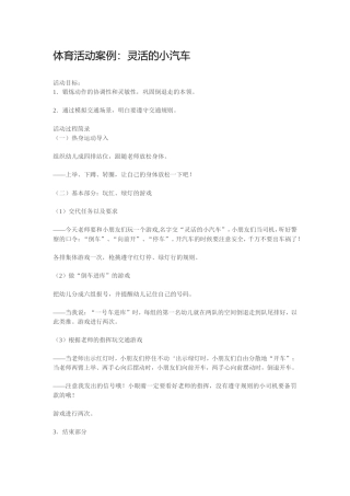 体育活动案例