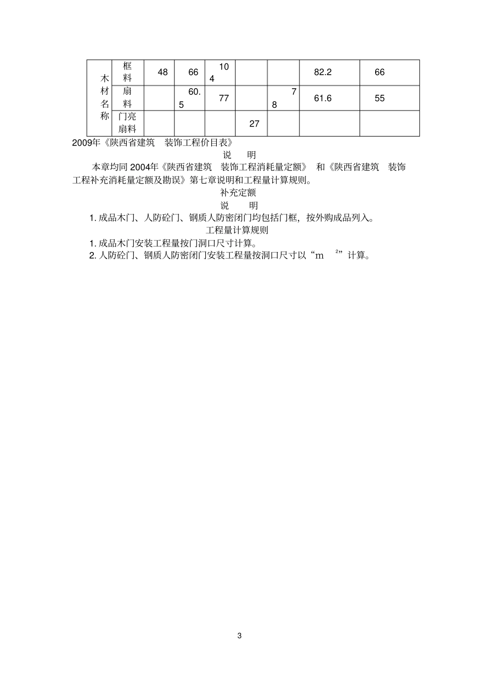 木门窗和木结构工程定额_第3页