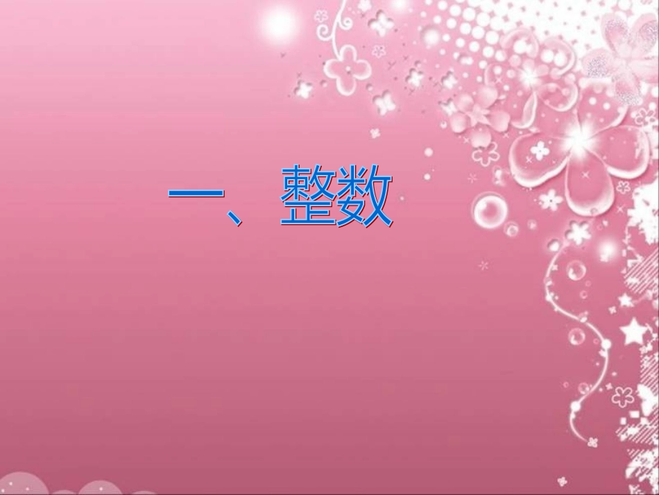 人教版六年级数学下册第六单元第一课时_数和代数—整数_第2页