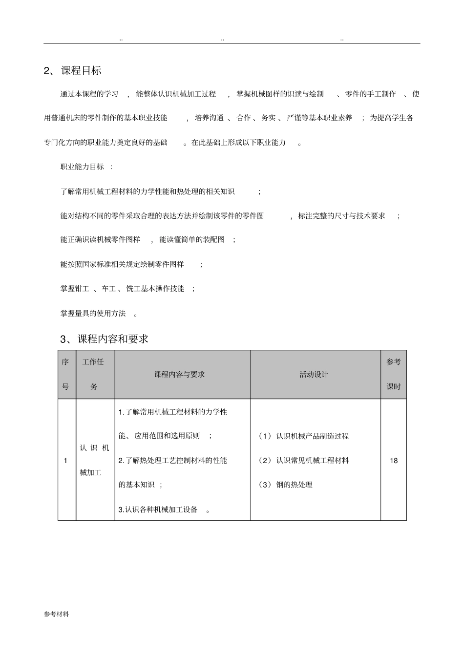机械加工技术课程标准详_第2页