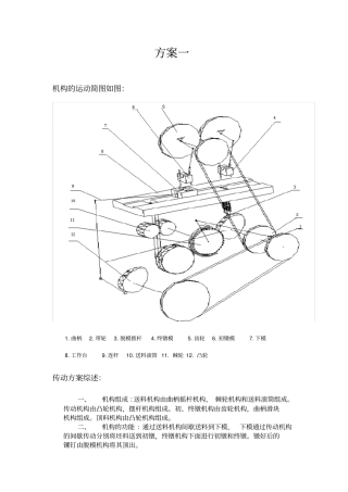 机械原理课程设计螺钉头冷镦机