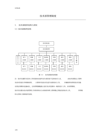 机械类-技术部管理系统规章制度