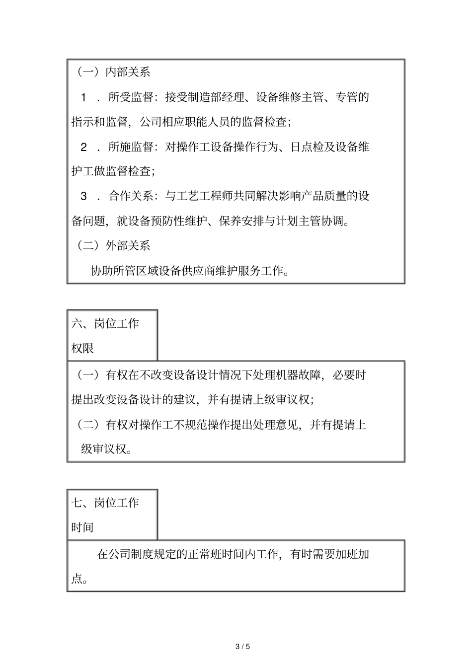 机械维修工岗位职责_第3页