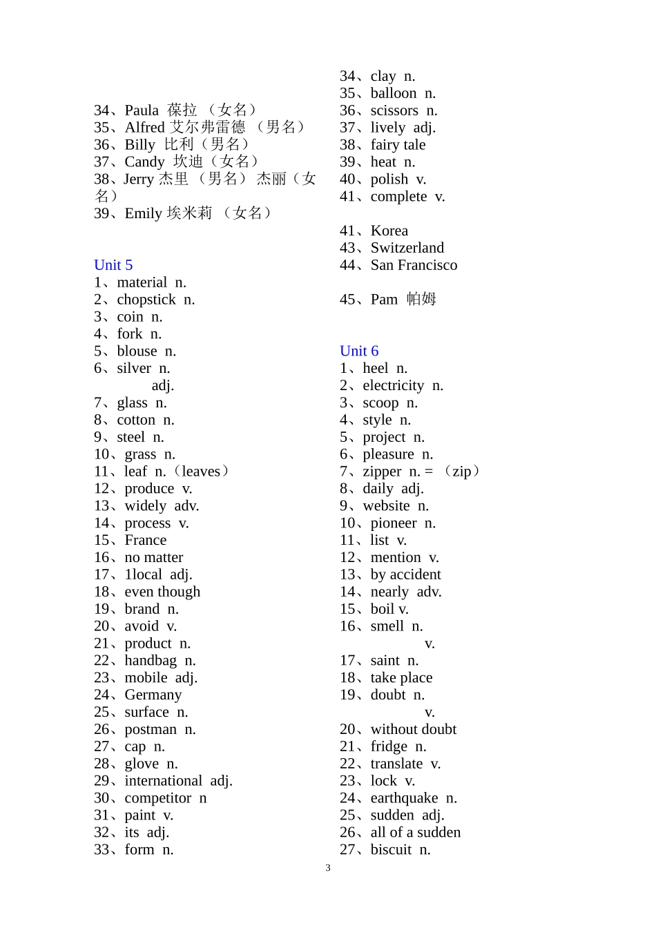 2014版九年级英语单词（英文）_第3页