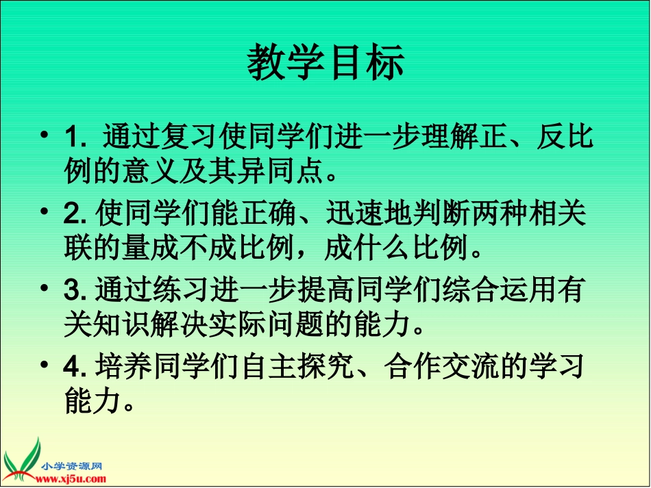 北师大版数学六年级下册《正比例和反比例》课件_第2页