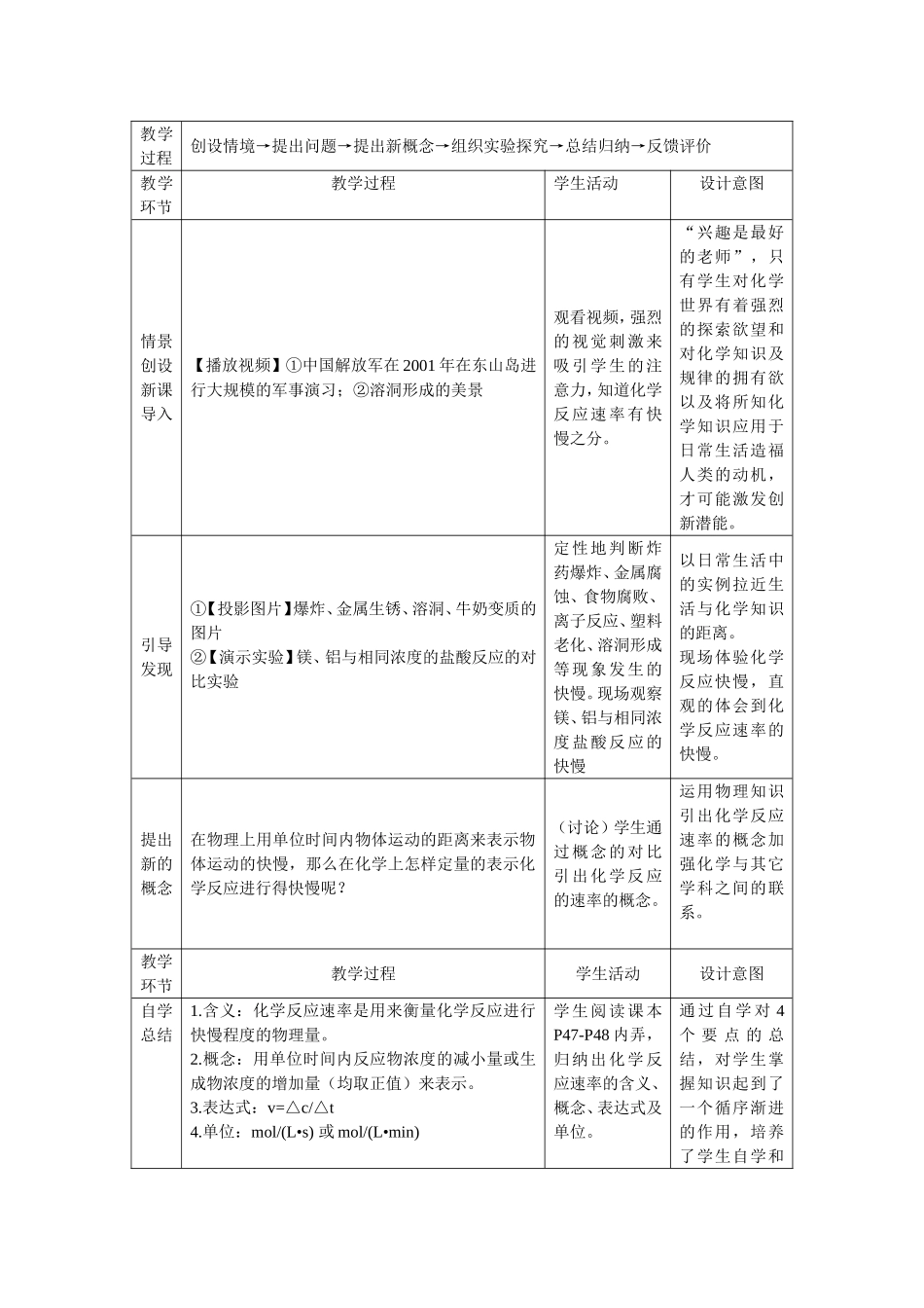 化学反应速率教案1_第2页