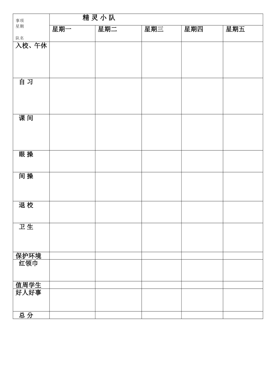 值周检查记载表_第2页