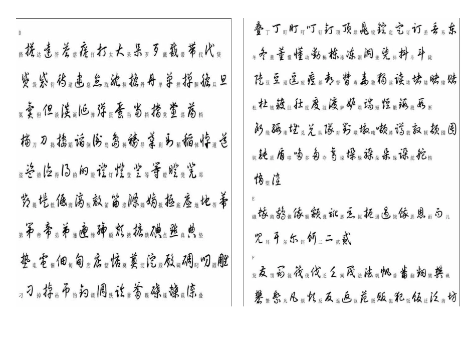 3500常用草书字_第3页