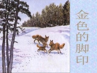 金色的脚印PPT