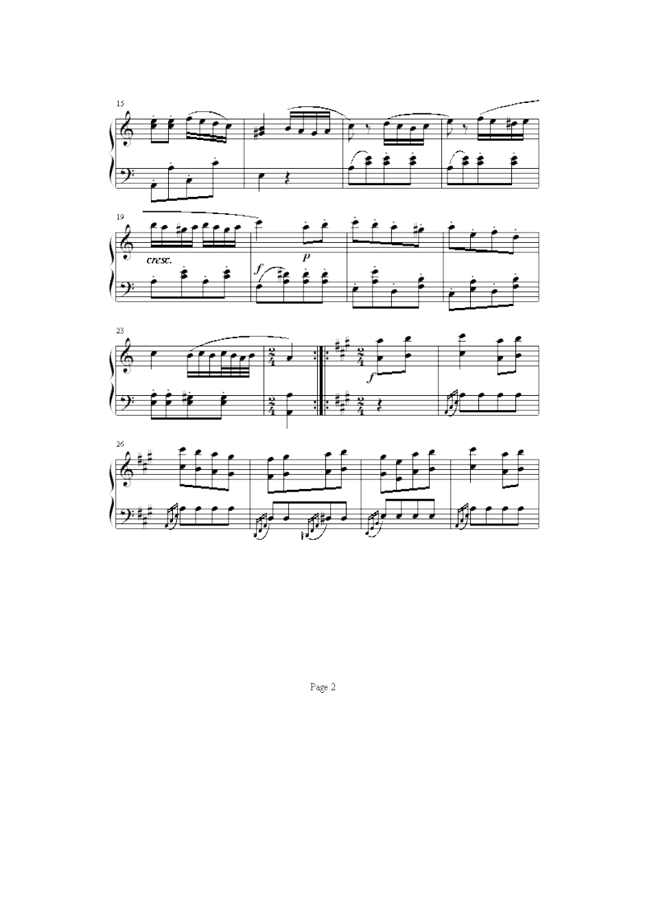 土耳其进行曲钢琴谱_第2页