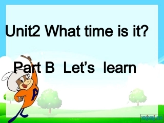 四年级英语下册_Unit_2_B_let's_learn