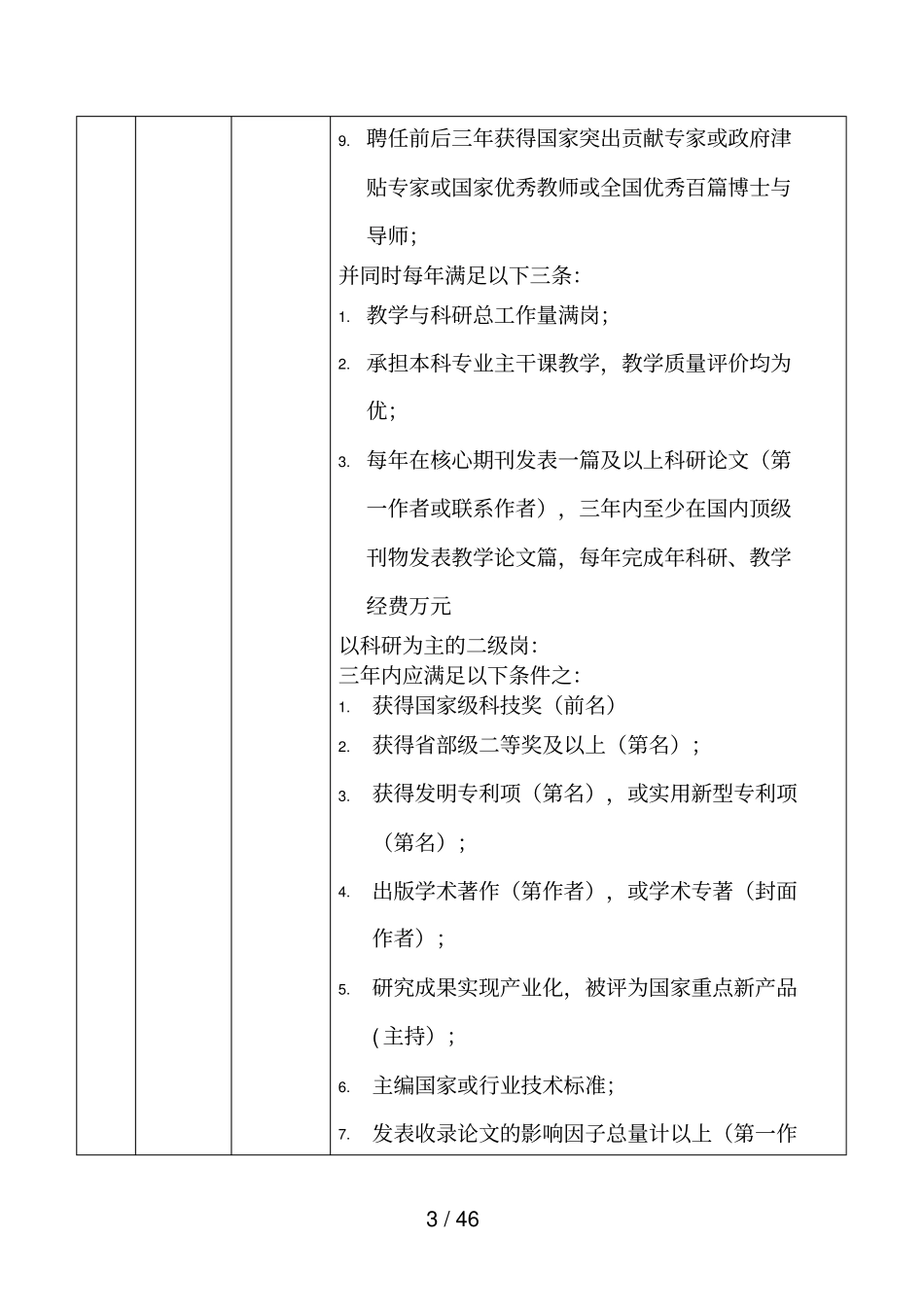 材料科学与工程学院岗位设置与首次聘用方案_第3页