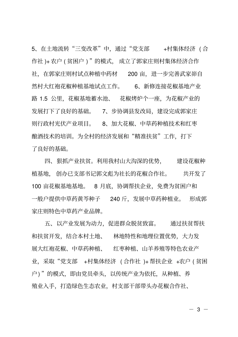 村脱贫攻坚典型事迹材料_第3页