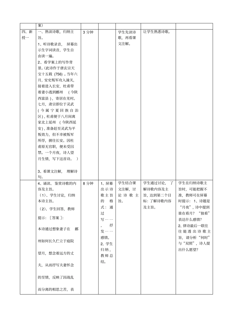 杜甫月夜教学设计梁惠珍_第3页