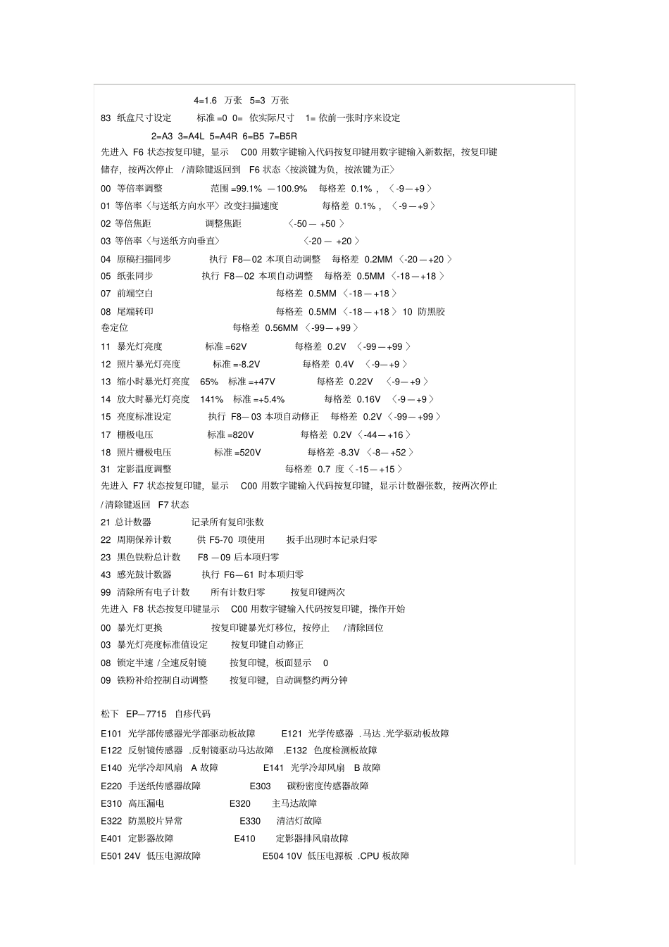 松下复印机维修全集概要_第2页