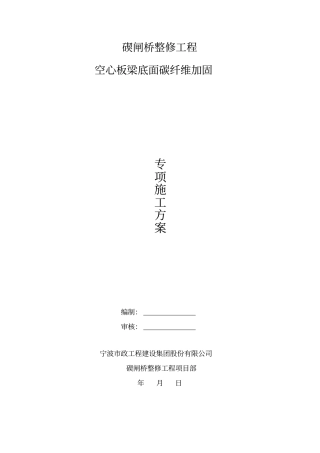 板梁底面碳纤维加固专项施工方案剖析