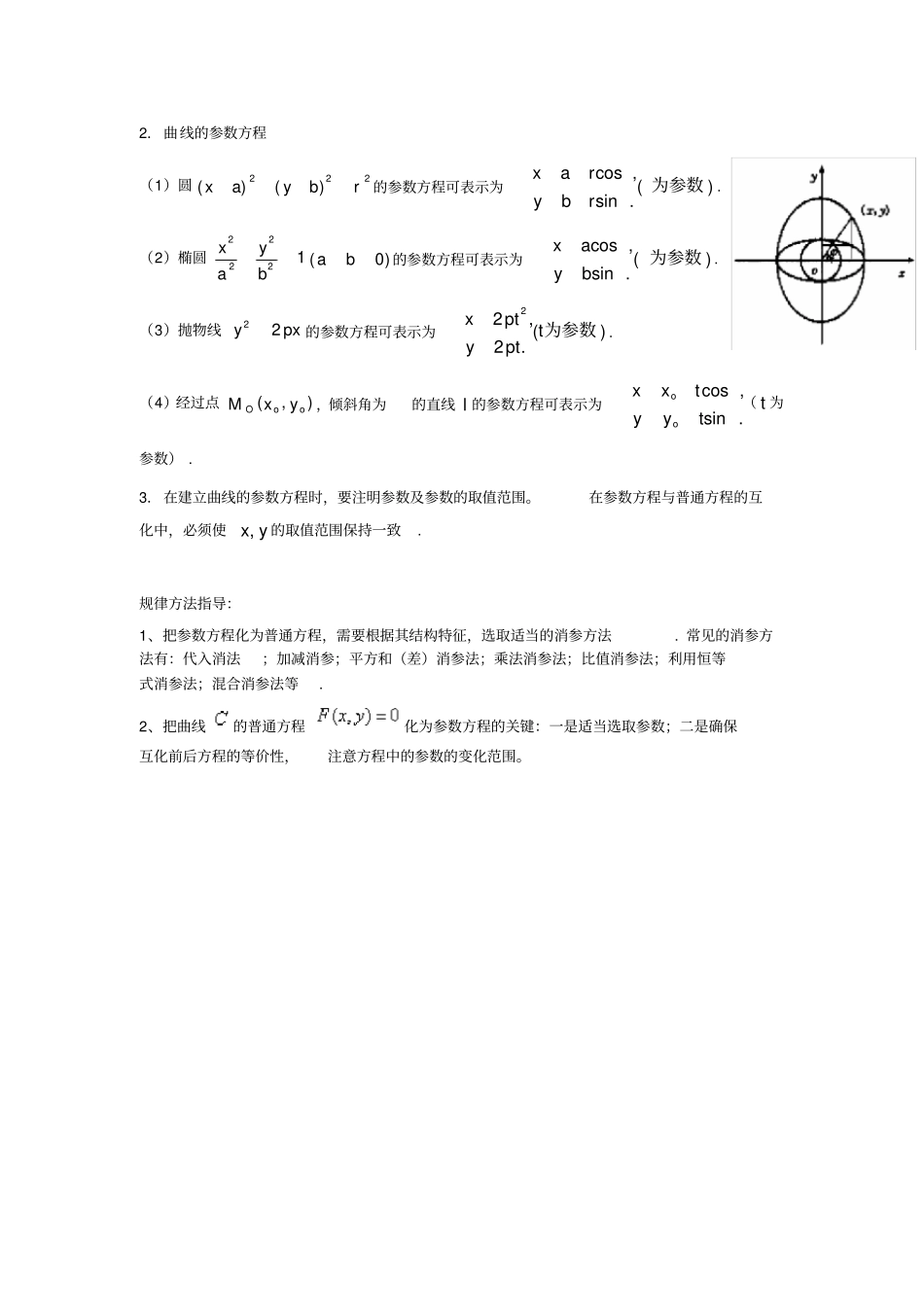 极坐标与参数方程基本知识点_第3页