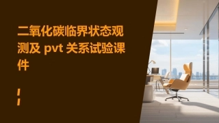 二氧化碳临界状态观测及pvT关系试验课件