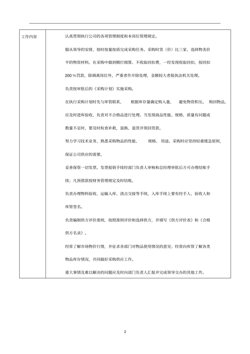 某it企业采购岗位职责_第2页