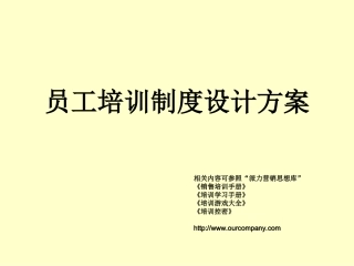 员工培训制度设计方案模板