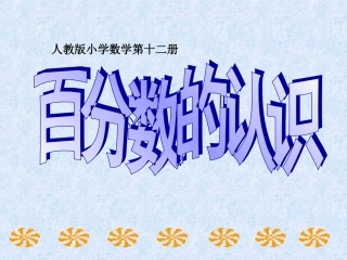 百分数的认识PPT