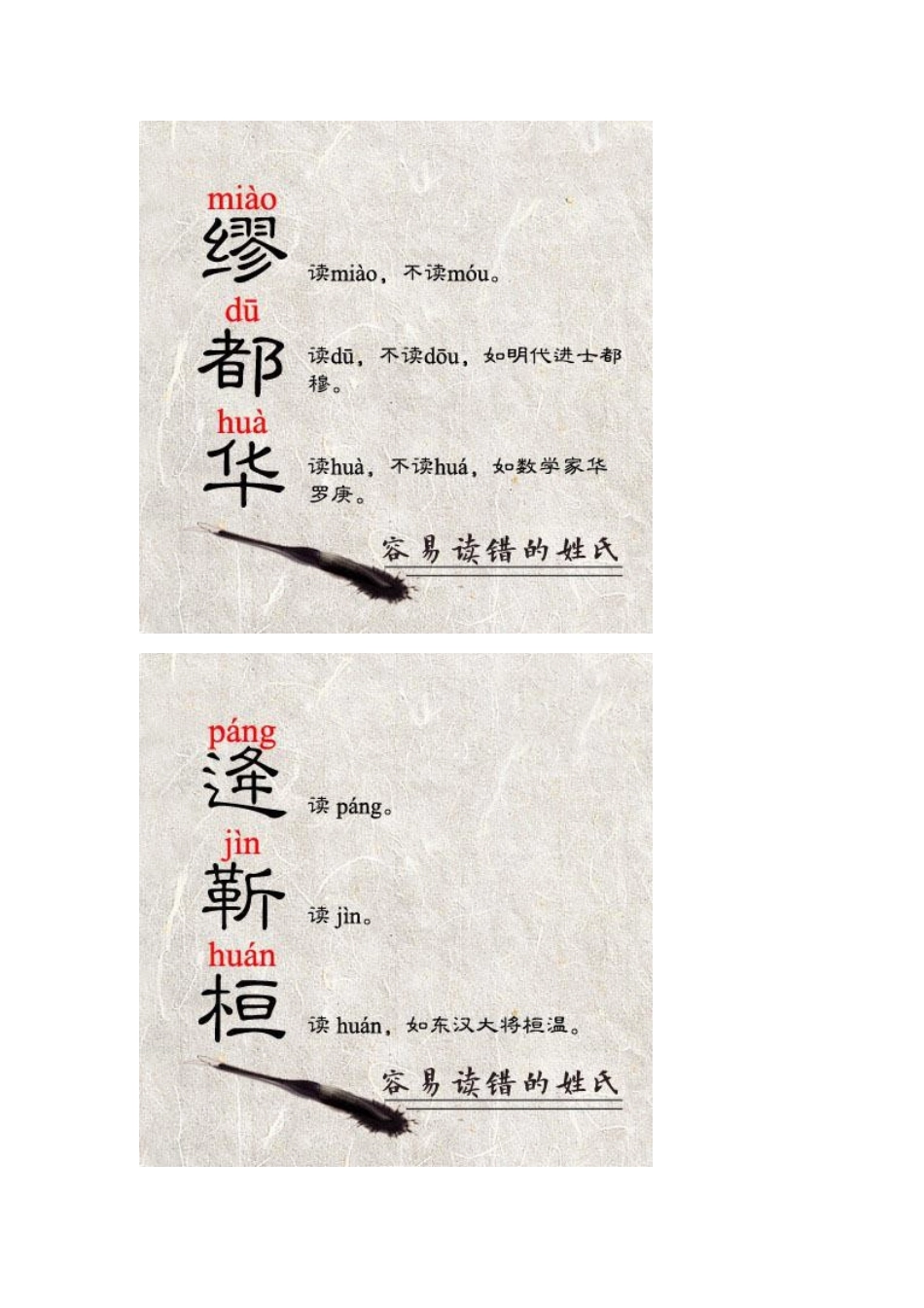 姓氏读音（总有几个你读错了）_第3页