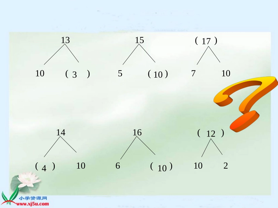 一年级数学下册第二单元十几减几(二)课件_第2页