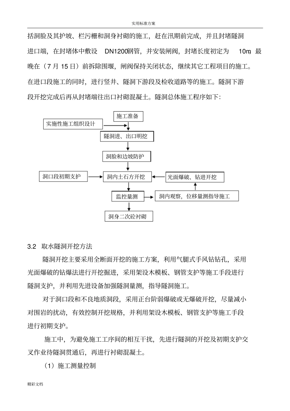 某的工程引水隧洞的工程施工方案设计_第2页