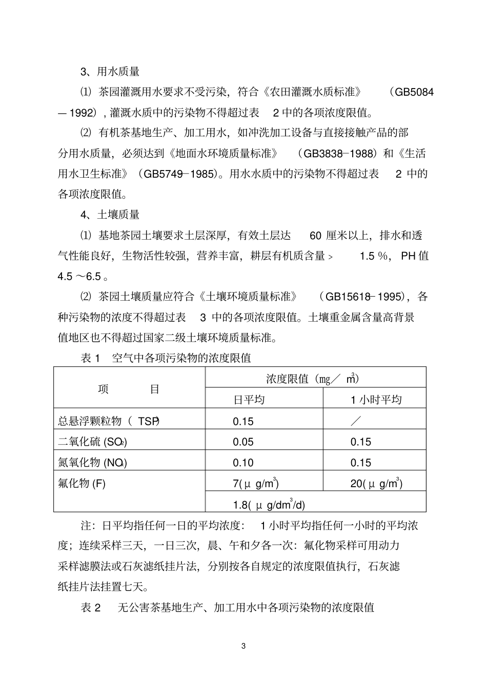 标准化茶叶栽培和生产参考资料_第3页