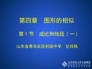 成比例线段一