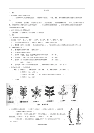 树木学知识整理
