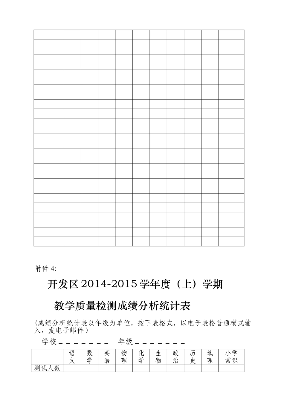 教学质量检测成绩统计表_第3页