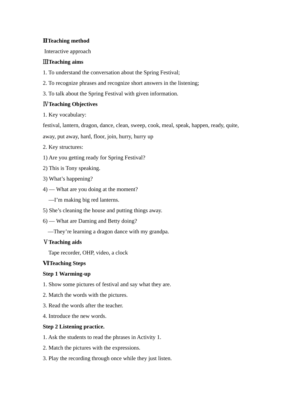 七上Module10Unit1教案_第2页