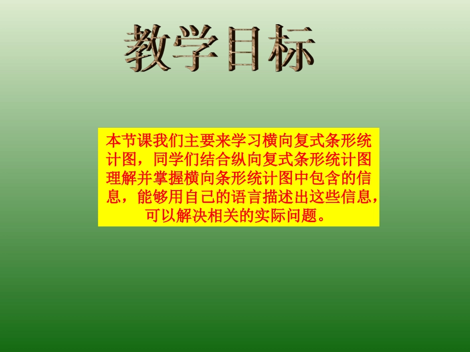 人教版小学数学四年级上册《横向复式条形统计图》PPT课件_第2页