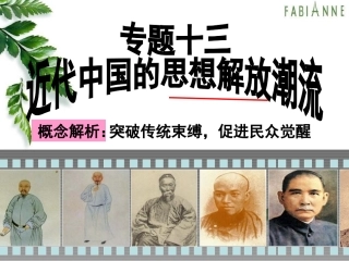 专题十三近代中国的思想解放潮流