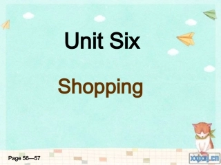 小学四年级第六单元英语课件