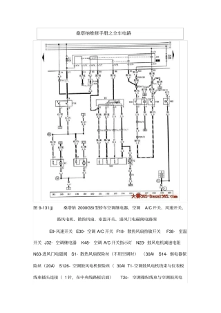 桑塔纳维修手册之全车电路