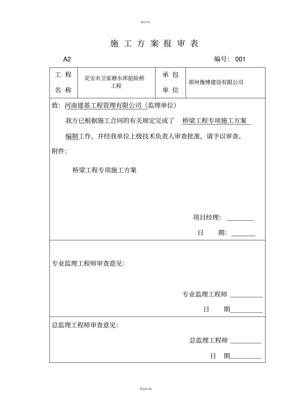 桥梁工程专项施工方案_第1页