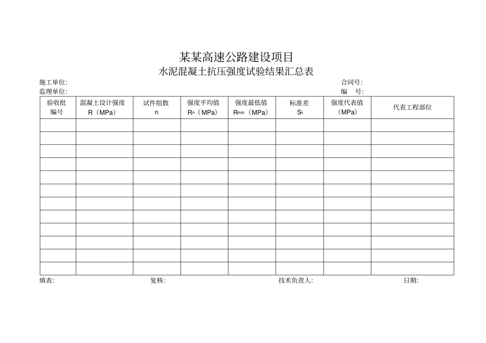 桥梁工程施工资料整理方法及内容附全套表格_第2页