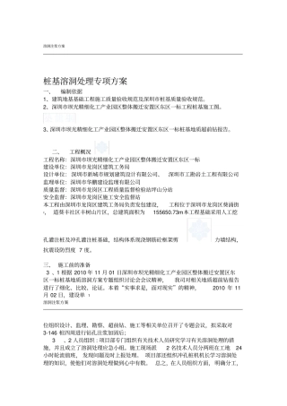 桩基溶洞处理专项方案经专家论证