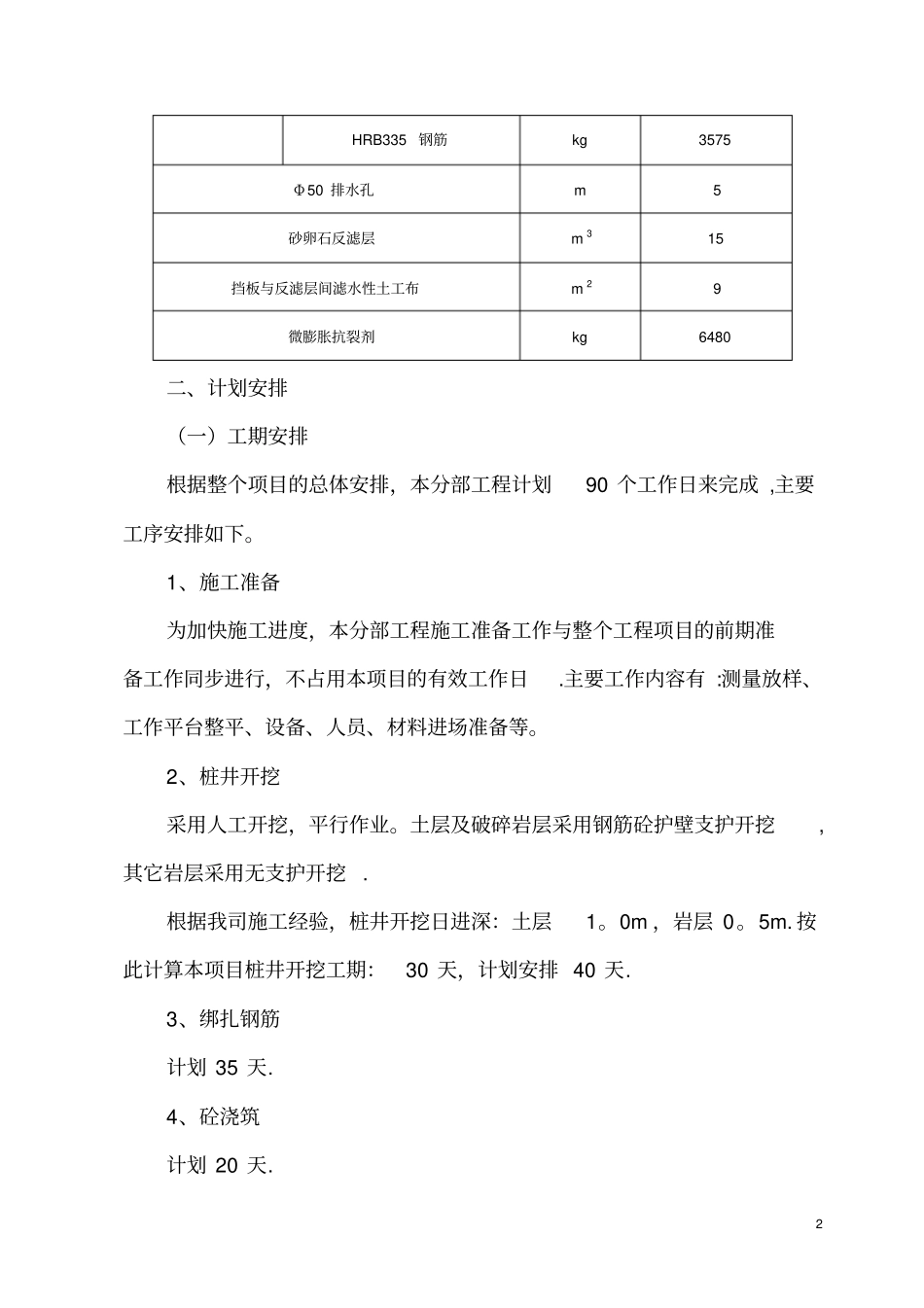 桩板式挡土墙施工方案_第2页