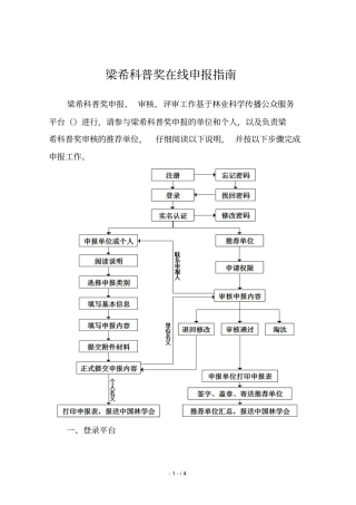 梁希科普奖在线申报指引