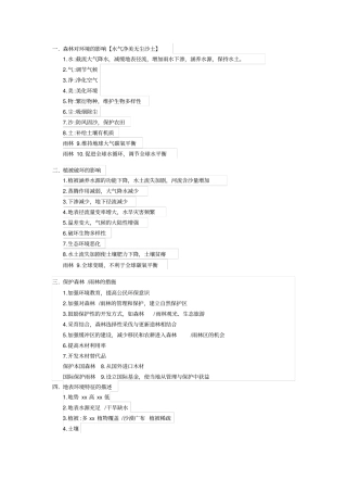 森林对环境的影响剖析